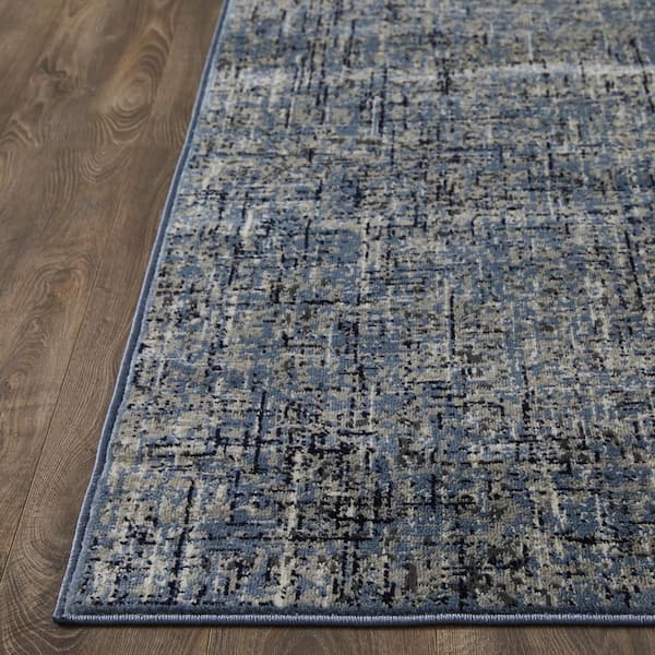Celena Altenz Blue 9 ft. 10 in. x 12 ft. 10 in. Abstract Polypropylene Area Rug