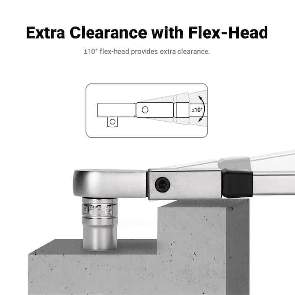 Capri Tools 1/2 in. Drive 50 to 250 ft. lbs. Flex-Head Split Beam