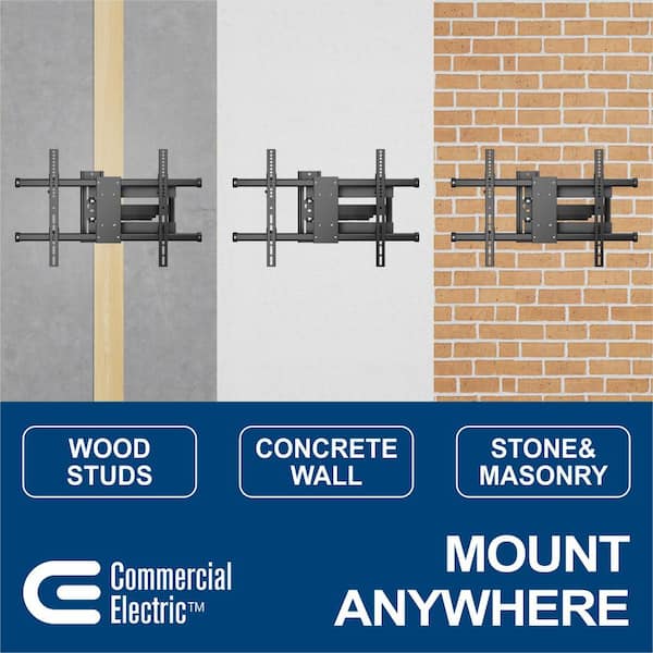 Commercial Electric Indoor/Outdoor Full Motion TV Wall Mount