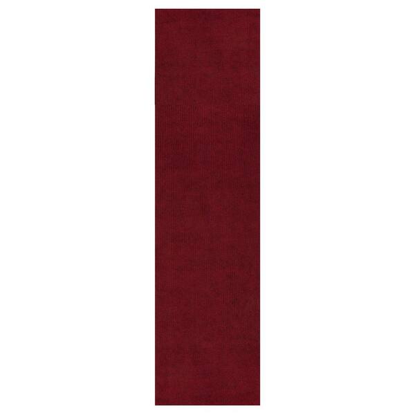 Ottomanson Lifesaver Waterproof Non-Slip Solid 4 X25 Indoor/Outdoor Runner  Rug, 4 ft.x 25 ft., Red, Polyester Garage Flooring SRT700-4X25 - The Home  Depot