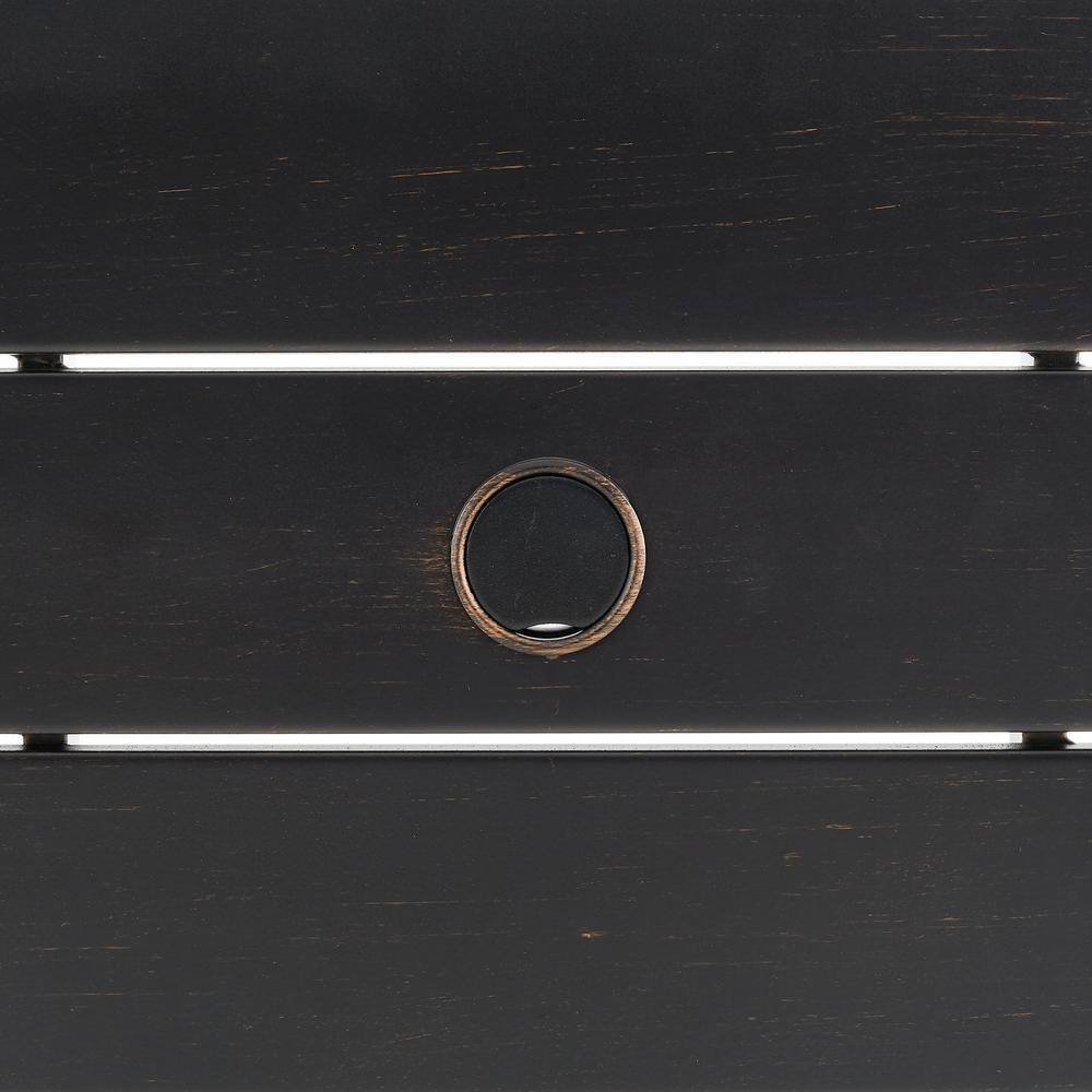 Kaplan 45" Round Oil Rubbed Bronze Outdoor Dining Table