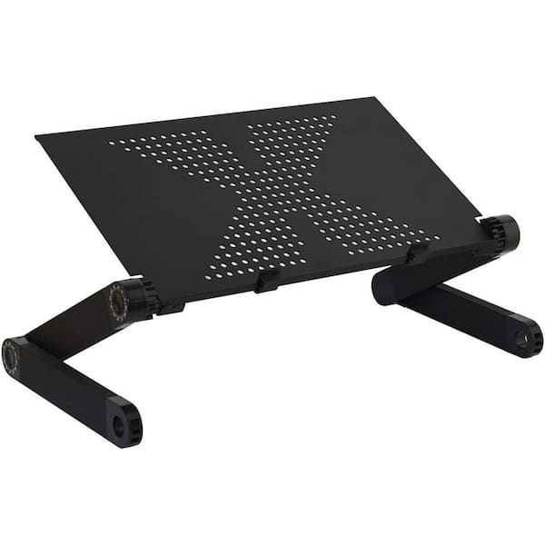 cadeninc 16.5 in. Black Adjustable and Foldable Portable Laptop Stand