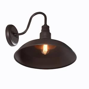 Bell Ridge 18 in.1-Light Brown Outdoor Extra-Large Hardwired Wall Sconce Lantern