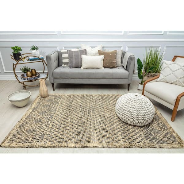 Knotted Black 2 X 3ft. Indoor Area Rug
