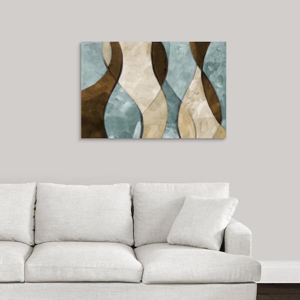 36 in. x 24 in. "Blue Lyrical I" by Lanie Loreth Canvas Wall Art