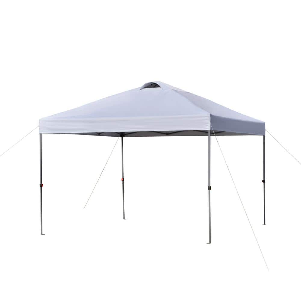 10 ft. x 10 ft. Instant Pop-Up Canopy Tent with Adjustable Height, Vented T