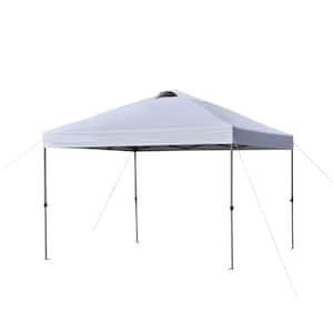 10 ft. x 10 ft. Instant Pop-Up Canopy Tent with Adjustable Height, Vented Top, and Wheeled Carry Bag for Outdoor Events