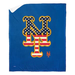 MLB Mets Celebrate Series Silk Touch Sherpa Multicolor Throw