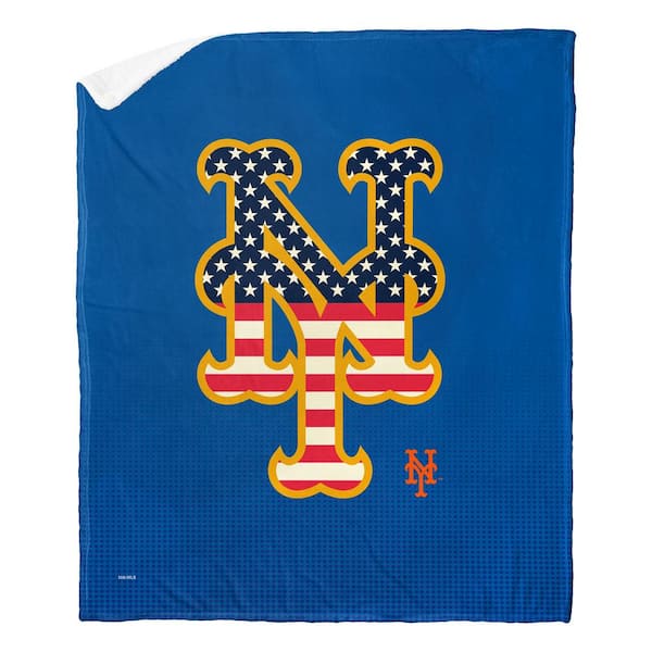 MLB Mets Celebrate Series Silk Touch Sherpa Multicolor Throw