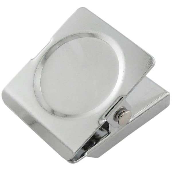 Master Magnet 1.375 in. x 1.125 in. Small Square Magnetic Clips (4-Pack)