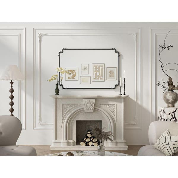 KeonJinn 48 in. H x 32 in. W Framed Rectangular Vintage Mirror