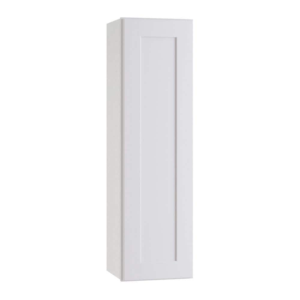 Home Decorators Collection Newport Pacific White Plywood Shaker Assembled  Wall Kitchen Cabinet Soft Close Left 12 in W x 12 in D x 36 in H W1236L-NPW  - The Home Depot