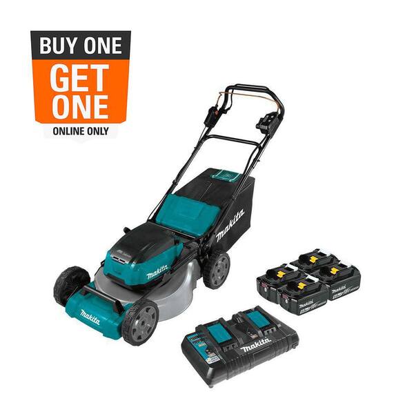 21 in. 18V X2 (36V) LXT Lithium-Ion Cordless Walk Behind Self Propelled Lawn Mower Kit with 4 Batteries (5.0 Ah)