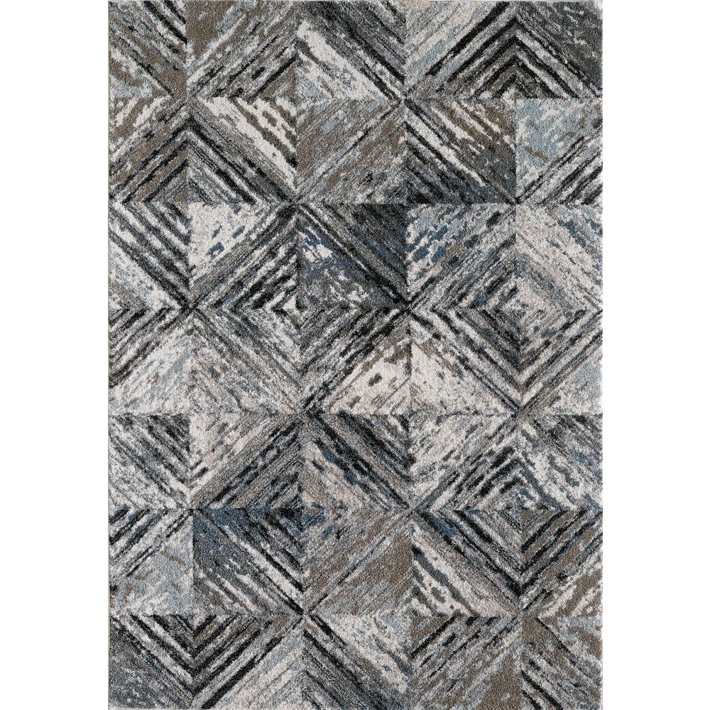 Rue Taupe 8 ft. x 10 ft. Geometric Transitional Area Rug price history on PriceWatchPro