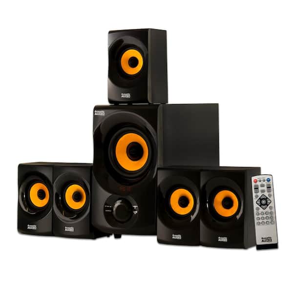Acoustic Audio by Goldwood Bluetooth Home Theater 5.1 Speaker System with FM Tuner