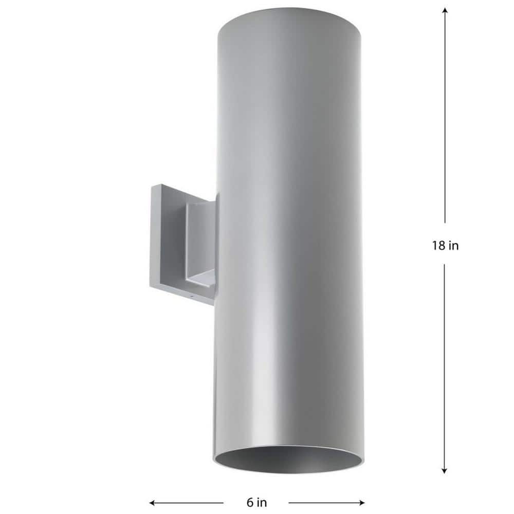 Gray Aluminum Dimmable Cylinder Wall Light