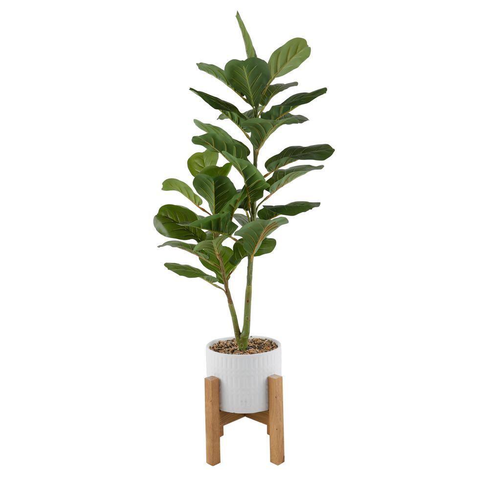 Flora Bunda Plantas Artificiales 15 H Fig Leaf En Jarrón D Flora Bunda Plantas Artificiales 15 H Fig Leaf En Jarrón D