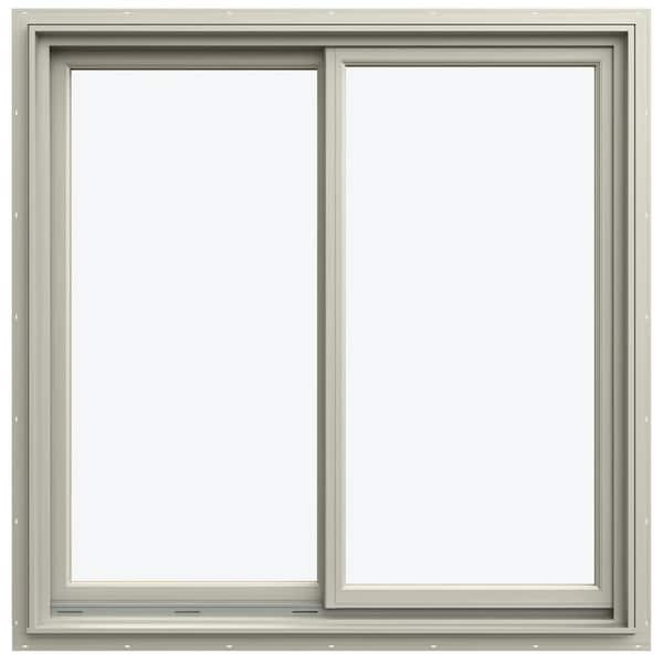 47.3125 in. x 47.5625 in. W-5500 Left-Hand Sliding Wood Clad Window