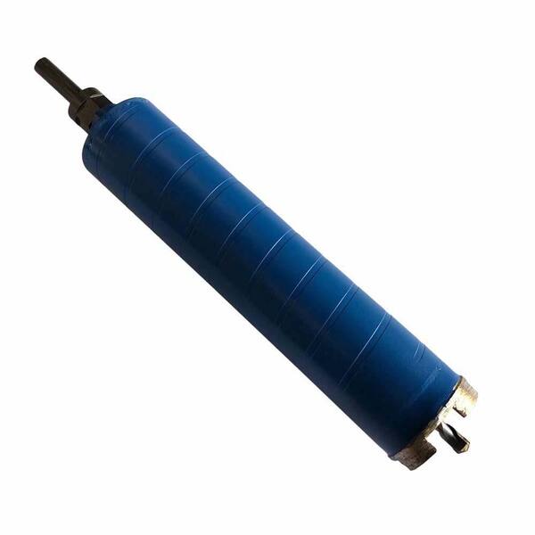 EDiamondTools 1-3/4 in. Dry Diamond Core Drill Bit for Brick and Block, 9.5 in. Drilling Depth, 1/2 in. Chuck Pilot Bit Adapter