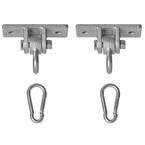 Heavy-Duty Permanent Swing Hanger Brackets Set for Indoor and Outdoor Use