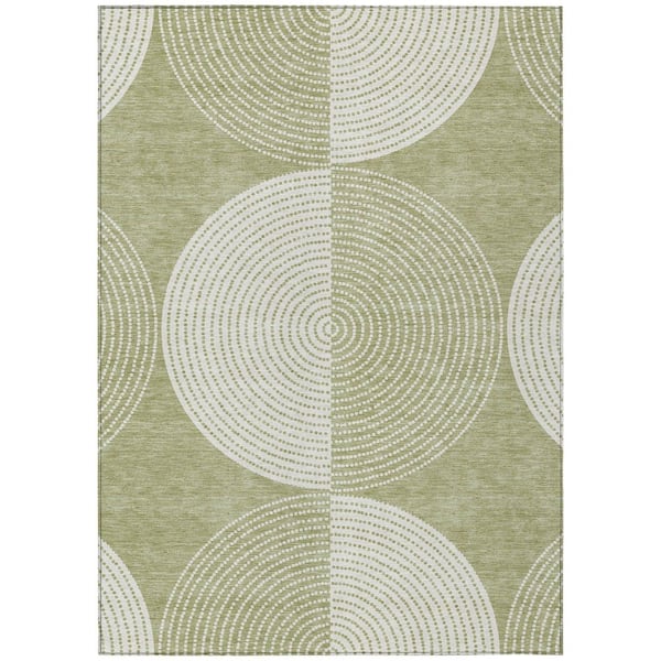 Addison Rugs Chantille Machine Washable Indoor/Outdoor Abstract ACN2275 Aloe 3 ft. x 5 ft. Area Rug