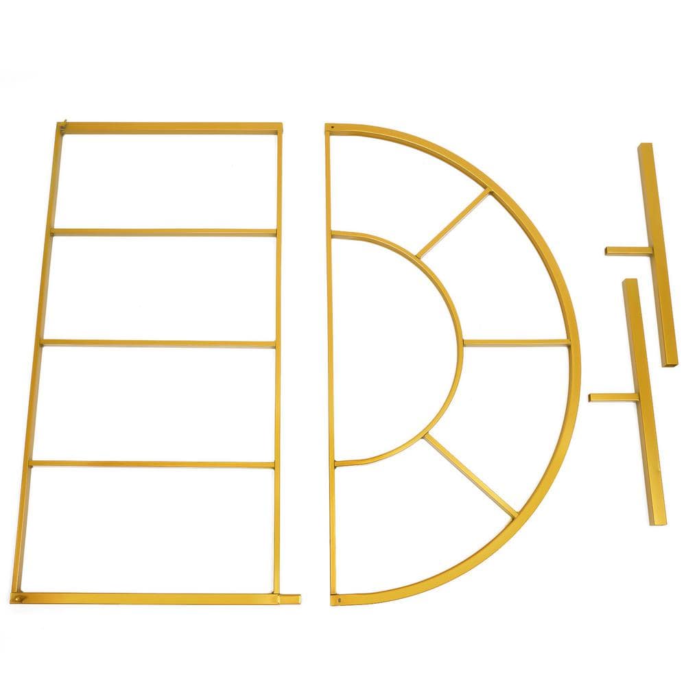 Gold Metal Arch Backdrop Stand for Parties and Weddings