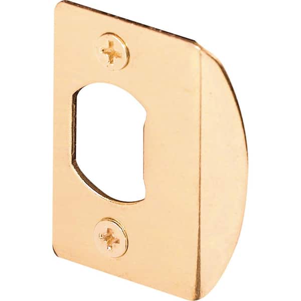 Prime-Line Brass Standard Door Lock Residential Strike Plate