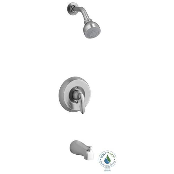 Coralais Single-Handle 1-Spray Tub and Shower Faucet in Brushed Chrome (Valve Not Included) Coralais Single-Handle 1-Spray Tub and Shower Faucet in Brushed Chrome (Valve Not Included)