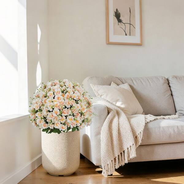 modern indoor planter Vika Indoor Stainless Steel & Ash Wood Planter main image 0