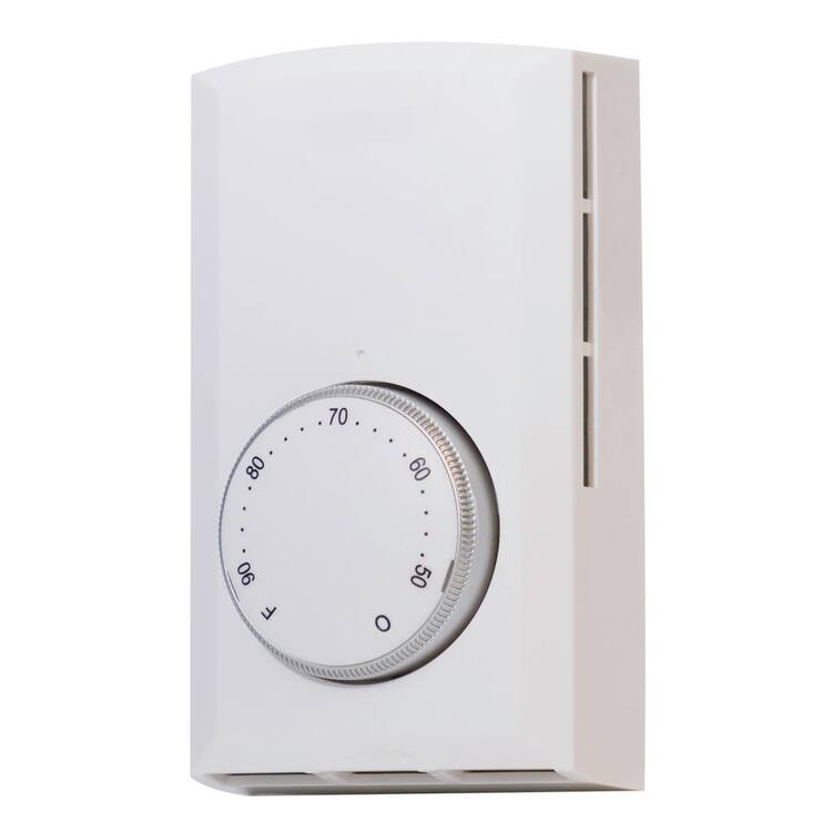 Cadet Double-pole 22 Amp Line Voltage 120/240/208-volt Mechanical Wall-mount Non-programmable Thermostat in White