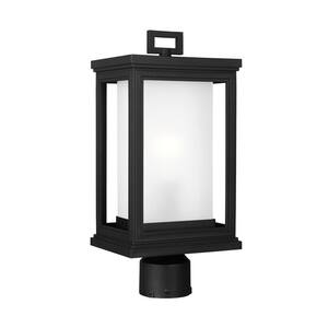 Roscoe 1-Light Textured Black Outdoor 16.5 in. Wall Lantern Sconce