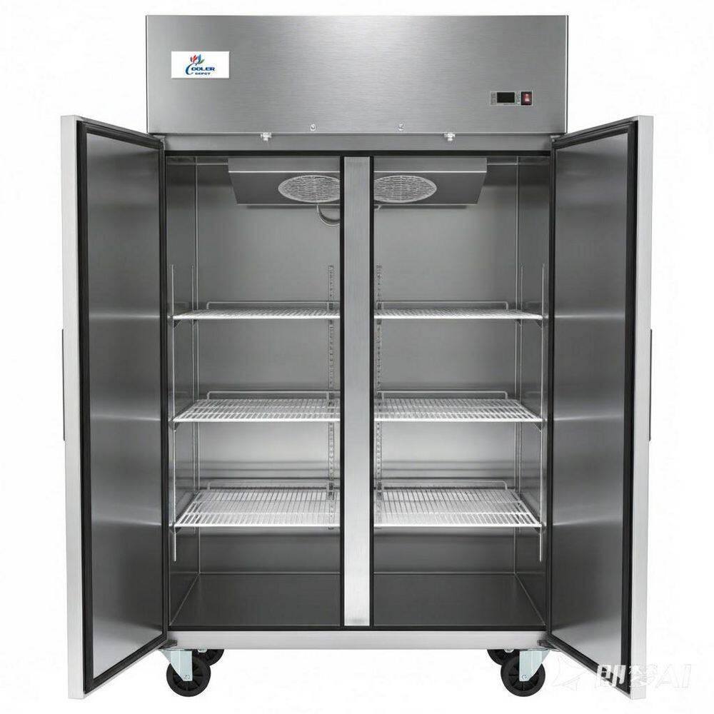 55 in. W 47 cu. ft. Top-Mounted Two Door Commercial Reach-In Refrigerator, NSF Certified, Stainless Steel price history on PriceWatchPro