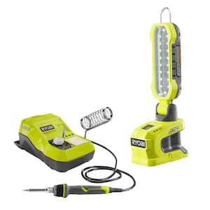 ONE+ 18V Cordless 2-Tool Combo Kit with Hybrid LED Project Light and Hybrid Soldering Station (Tools Only)