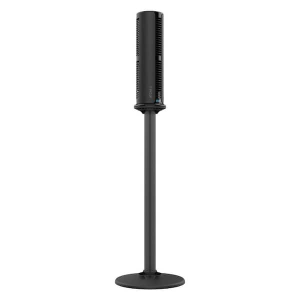 Atom 2S AE 16.22 in. 4 fan speeds Tower Fan 46.5 in. Black with Alexa Capabilities