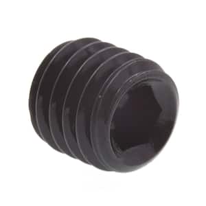 M8-1.25 x 8 mm Black Oxide Coated Steel Socket Set Screws (10-Pack)