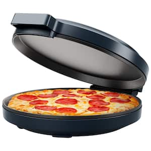 113 sq. in. Black Pizza Maker Countertop Electric Griddle