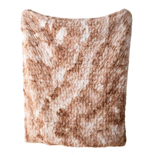 Unbranded Comfortable Chic Series Multicolor Ruched Theme Faux Fur Throw Blanket, Office Blanket, Heating Blanket, Travel Blanket