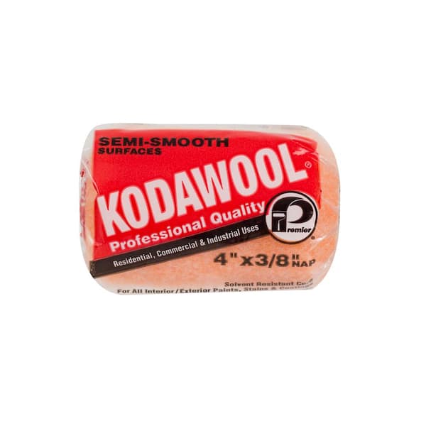 Kodawool 4 in. x 3/8 in. High Density Synthetic Blend Roller Cover (36-Pack)