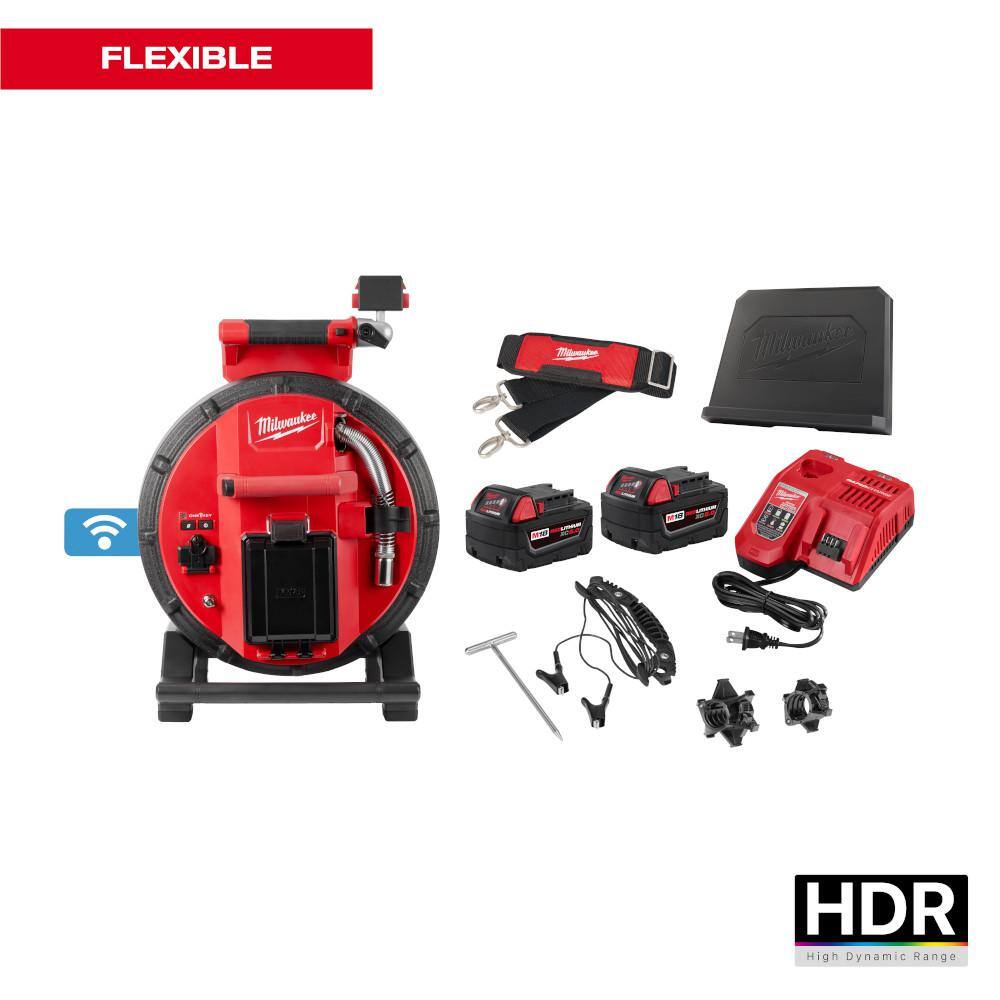 M18 18-Volt Lithium-Ion Cordless 100 ft. Flexible Modular Pipeline Sewer Camera System Kit with Batteries and Charger price history on PriceWatchPro