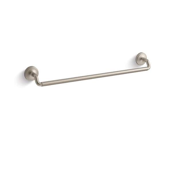 KOHLER Paces 24 in. Wall Mounted Towel Bar in Vibrant Brushed Nickel