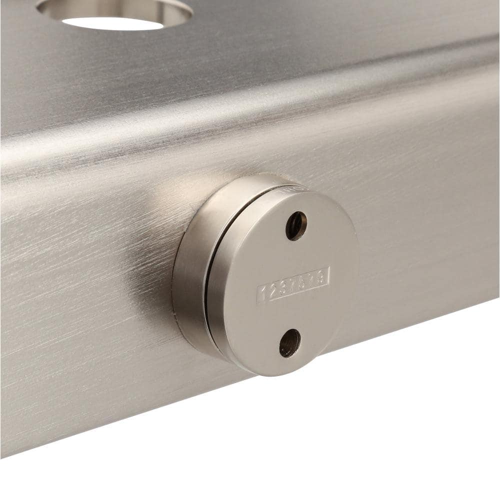 14" Floating Wall Shelf in Anodized Brushed Nickel