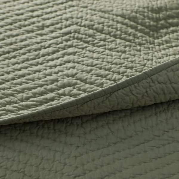 Company Dark Olive Twin Cotton Quilt