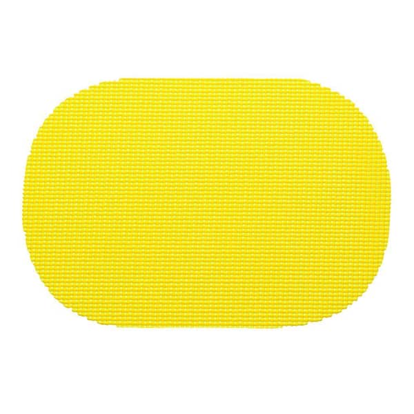 Kraftware Fishnet Oval Placemat in Yellow (Set of 12)
