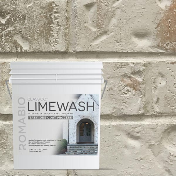 4 Gal. Nube Gray Limewash Interior/Exterior Paint