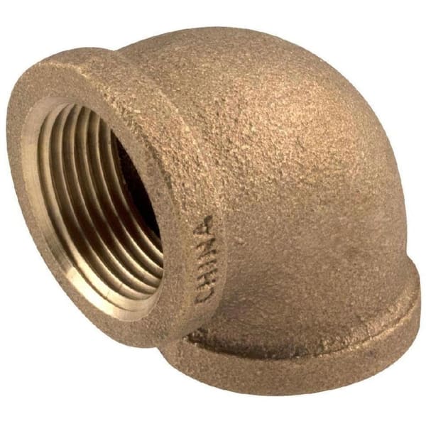 Everbilt 1/2 in. FIP 90-Degree Brass Elbow Fitting