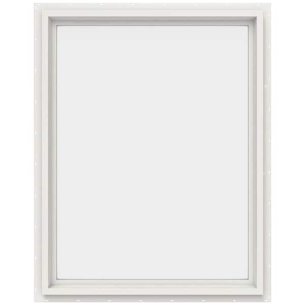 JELD-WEN 29.5 in. x 35.5 in. V-4500 Series White Vinyl Picture Window w/ Low-E 366 Glass