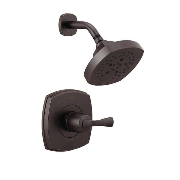 Delta Stryke 1-Handle Wall Mount 5-Spray Shower Faucet Trim Kit in Venetian Bronze (Valve Not Included)