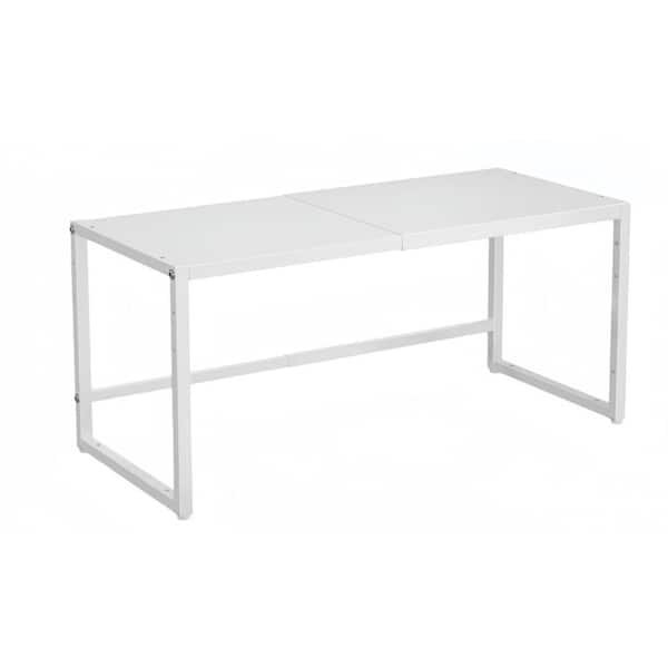 Heavy Duty Storage Shelves for Kitchen, Warehouse, Cabinet, Pantry, Expandable and Adjustable Storage Organizer, White