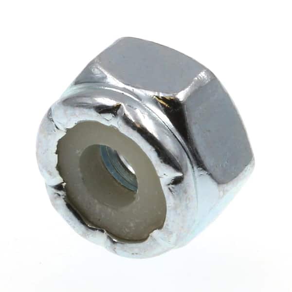 Prime-Line #8-32 Grade 2 Zinc Plated Steel Nylon Insert Lock Nuts (50-Pack)