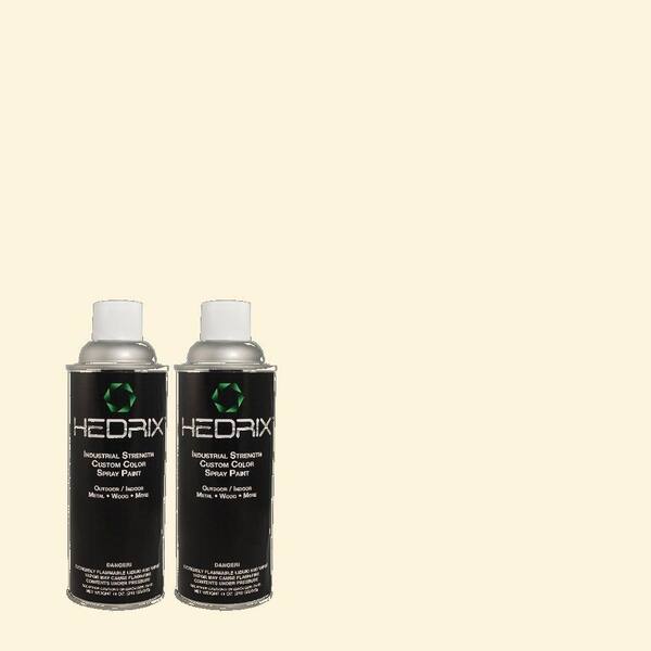 Hedrix 11 oz. Match of 350E-1 Moonlight White Gloss Custom Spray Paint (2-Pack)